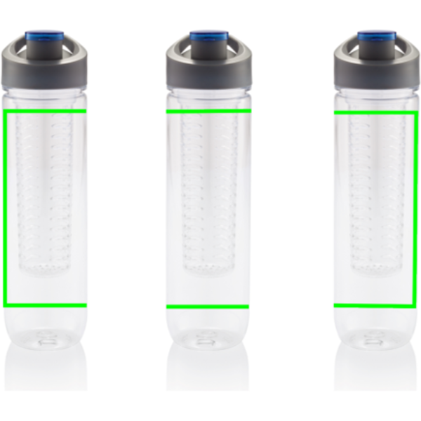 Gourde avec infuseur: Emplacement du logo – produit