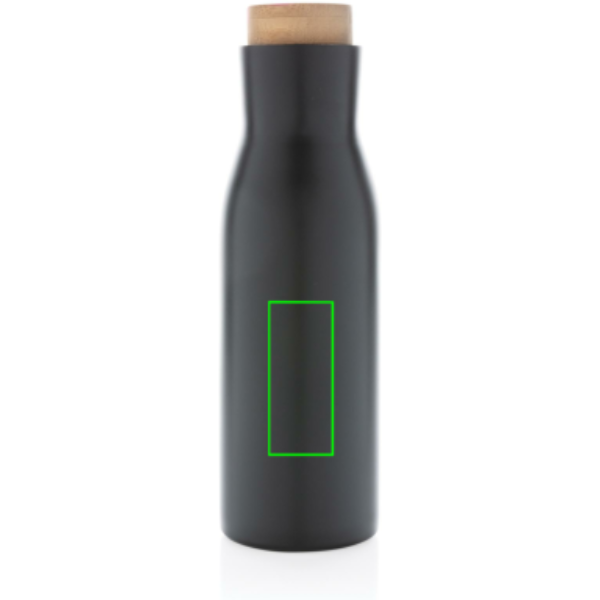 Clima auslaufsichere Vakuumflasche mit Stahldeckel: Logoposition – Mitte der Produktvorderseite