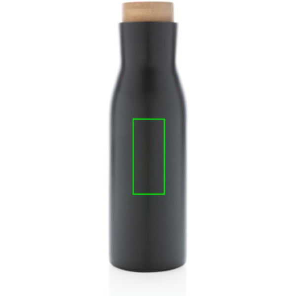 Clima auslaufsichere Vakuumflasche mit Stahldeckel: Logoposition – oberer Bereich der Produktvorderseite