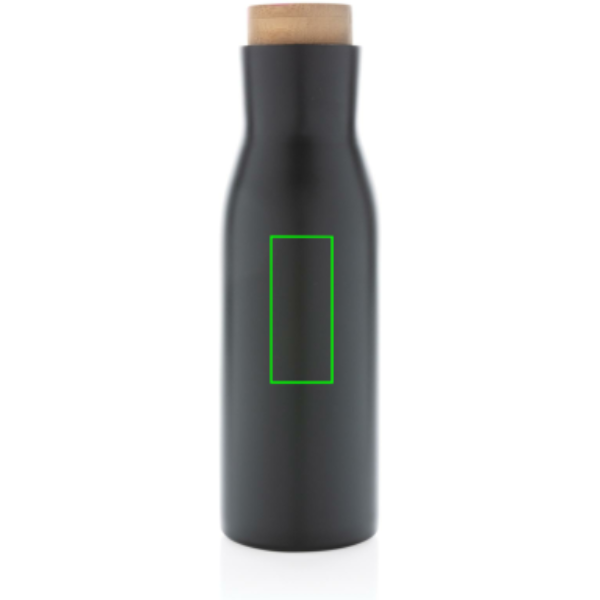 Clima auslaufsichere Vakuumflasche mit Stahldeckel: Logoposition – oberer Bereich der Produktrückseite