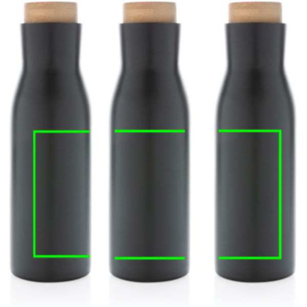 Clima auslaufsichere Vakuumflasche mit Stahldeckel: Logoposition – Produkt