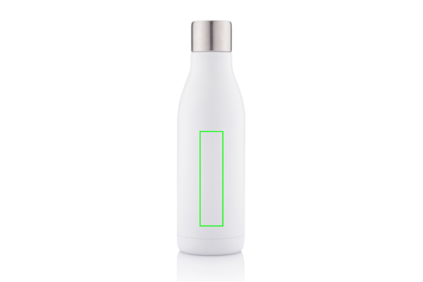 Edelstahl-Vakuumflasche mit UV-C-Sterilisator: Logoposition – unterer Bereich der Produktvorderseite