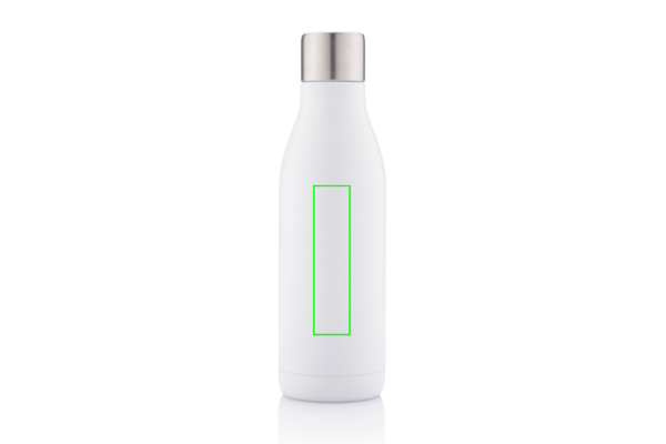 Edelstahl-Vakuumflasche mit UV-C-Sterilisator: Logoposition – Mitte der Produktrückseite