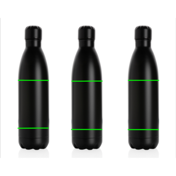 Einfarbige Vakuumflasche aus Edelstahl 750 ml: Logoposition – Produkt