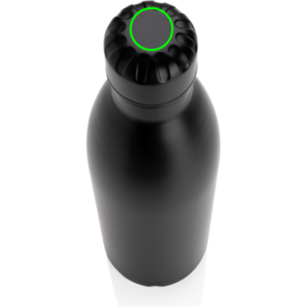 Einfarbige Vakuumflasche aus Edelstahl 750 ml: Logoposition – Oberseite des Produkts