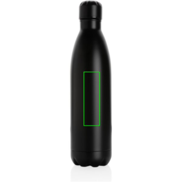 Einfarbige Vakuumflasche aus Edelstahl 750 ml: Logoposition – Mitte der Produktvorderseite