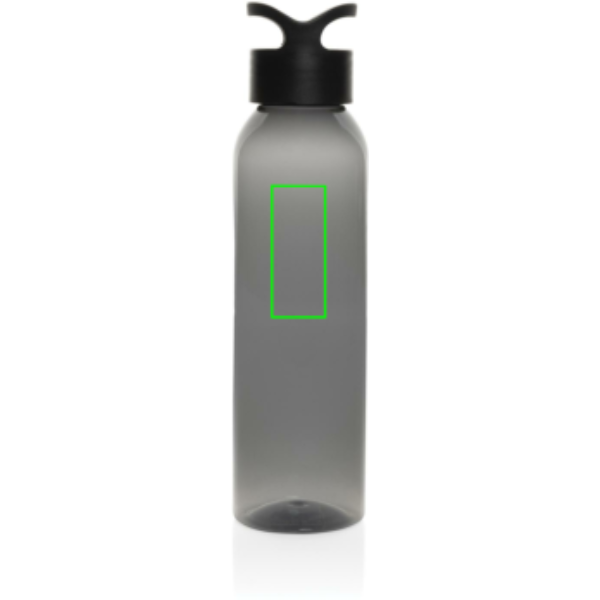 Oasis ūdens pudele no RCS pārstrādātas PET 650 ml: Logotipa izvietojums – izstrādājuma aizmugures augšdaļa