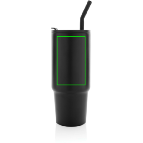 Embrace deluxe termosmugg i RCS-återvunnet rostfritt stål, 900 ml: Logotypens placering – produkt