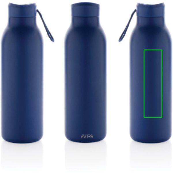 Avira Avior vakuuminė gertuvė iš RCS perdirbto nerūdijančio plieno 500 ml: Logotipo vieta – gaminio kairė pusė