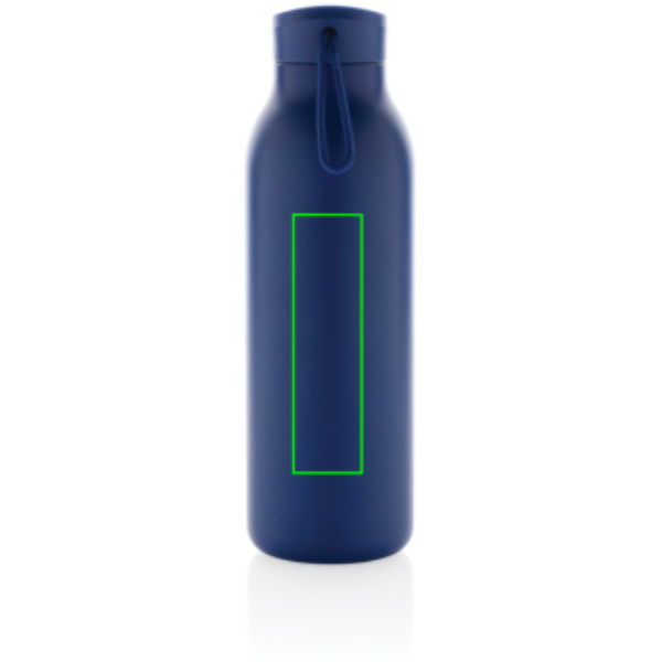 Avira Avior vakuuminė gertuvė iš RCS perdirbto nerūdijančio plieno 500 ml: Logotipo vieta – gaminio galinės pusės centras