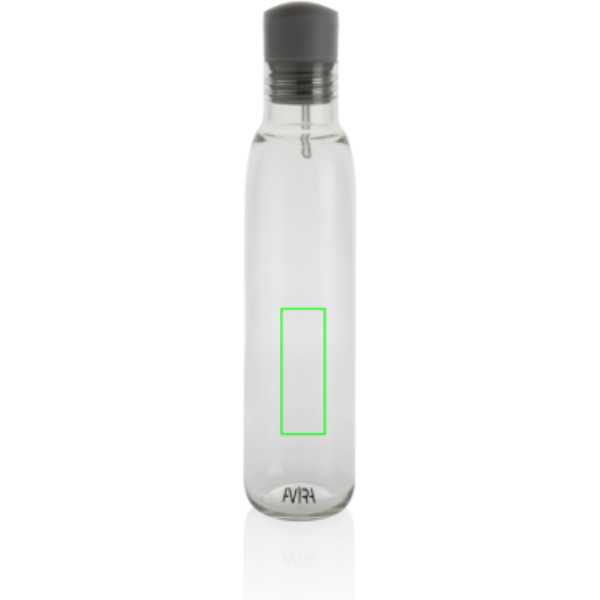 Avira Atik gertuvė iš RCS perdirbto PET 500 ml: Logotipo vieta – gaminio priekinės pusės apatinė dalis