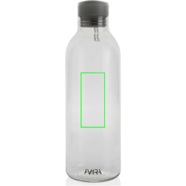 Avira Atik RCS recycled PET bottle 1 L: Logo position – centre front of the product