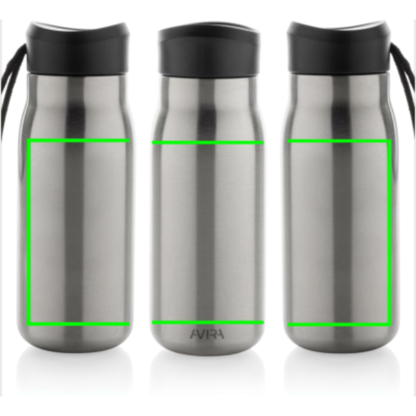 Avira Ain RCS recycled steel mini travel bottle 150 ml: Logo position – product