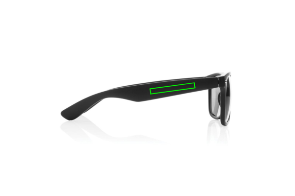 GRS recycled PC plastic sunglasses: Logo position – right side of the product