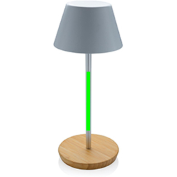 Pure Glow USB återuppladdningsbar bordslampa RCS rplast: Logotypens placering – metalldel