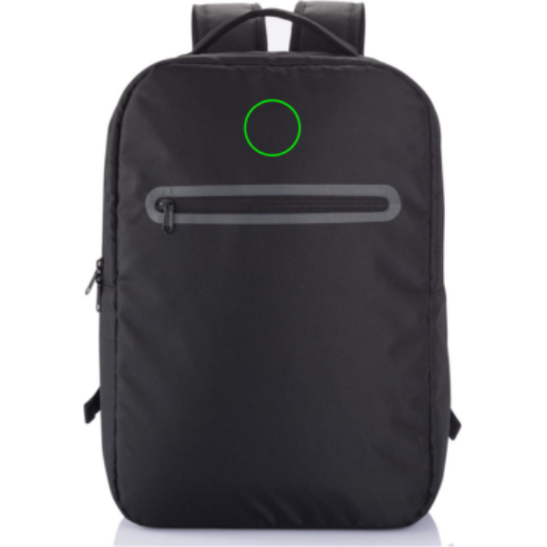 London Laptop Rucksack, PVC-frei: Logoposition – oberer Bereich der Produktvorderseite