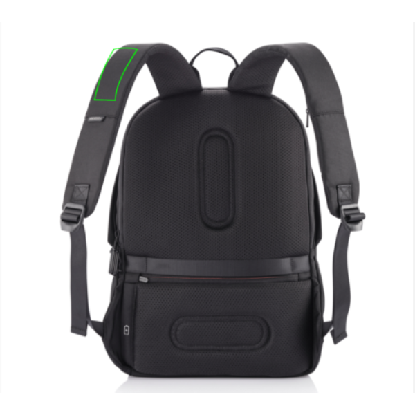 Sac à dos antivol Bobby Soft: Emplacement du logo — Sangle: Côté droit