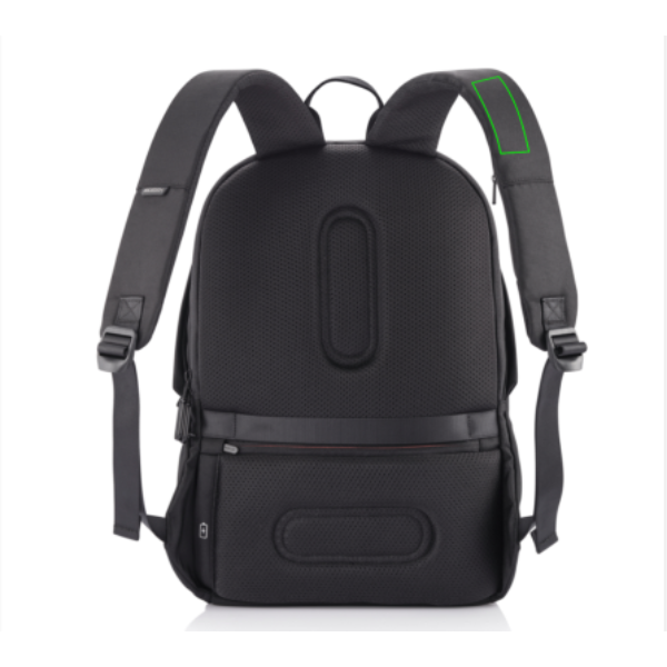 Sac à dos antivol Bobby Soft: Emplacement du logo — Sangle: Côté gauche