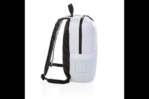 Casual Rucksack PVC-frei: Logoposition – linke Seite des Produkts