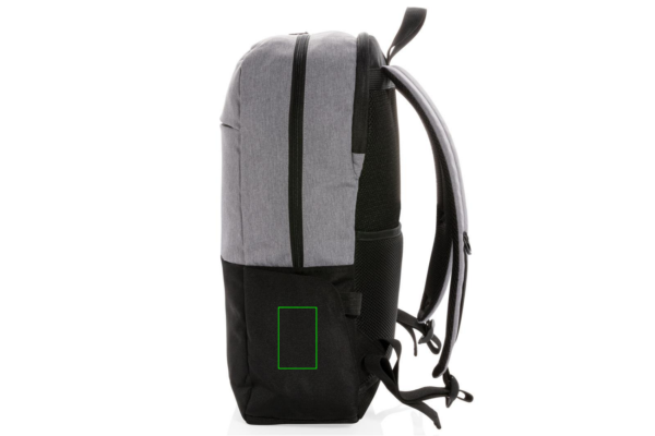 Kaasaegne 15,6-tolline USB- ja RFID-ga sülearvuti seljakott PVC-vaba: Logo asukoht – toote parem külg