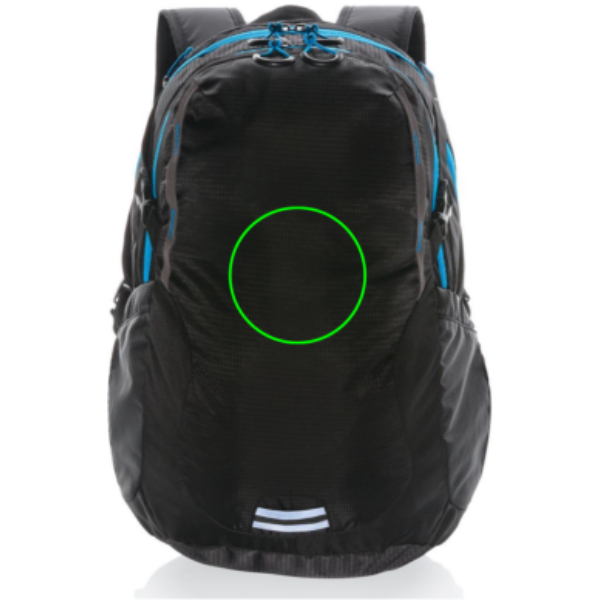 Explorer ribstop medium hikingryggsäck 26L PVC-fri: Logotypens placering – produktens framsida