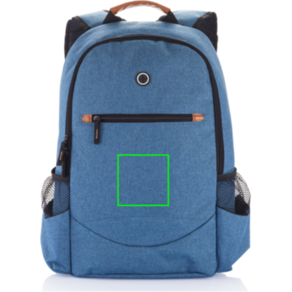 Madinga dviejų tonų kuprinė: Logotipo vieta – gaminio centras