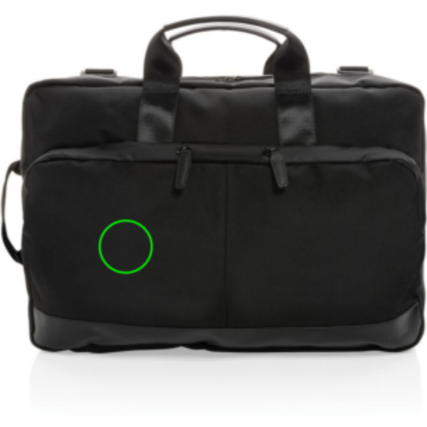 Swiss Peak Aware™ executive 2-in-1 laptop backpack: Logo position – left front of the product