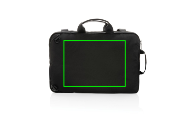Swiss Peak Aware™ executive 2-in-1 laptop backpack: Logo position – back of the product