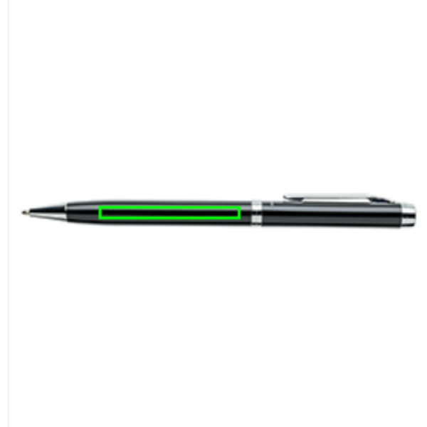 Swiss Peak deluxe A5 anteckningsbok och penna: Logotypens placering – framför klämman