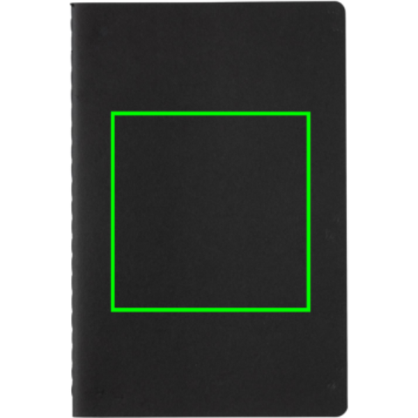 A5 standard softcover notebook: Logo position – front of the product