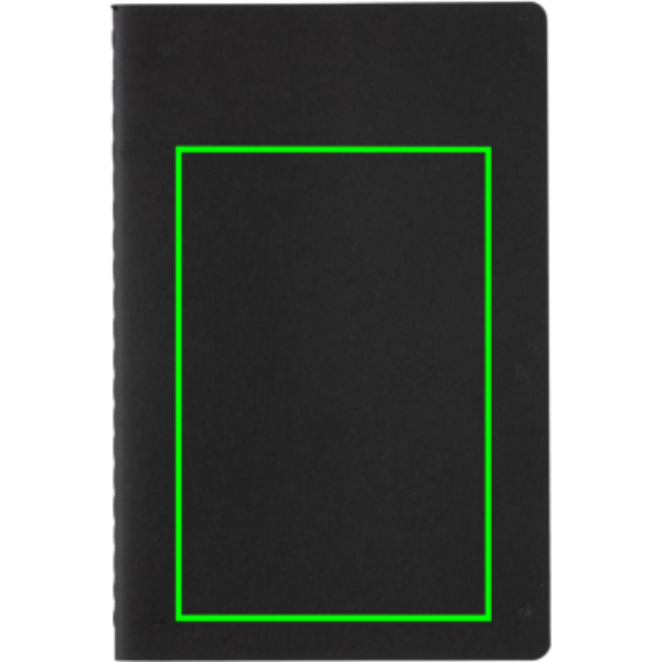 A5 standard softcover notebook: Logo position – lower front of the product