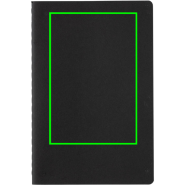 A5 standard softcover notebook: Logo position – upper front of the product