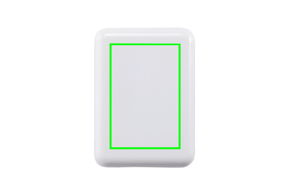 Reseadapter med fyra USB-portar: Logotypens placering – produktens högra sida