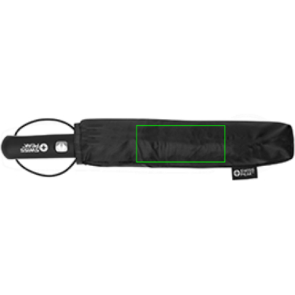 Swiss Peak Aware™ Tornado 27" tormikindel taskuvihmavari: Logo asukoht – kott