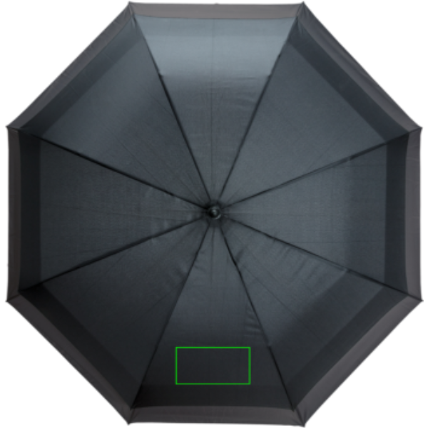 Swiss Peak AWARE™ 23"–27" išplečiamas skėtis: Logotipo vieta – gaminio priekinės pusės viršutinė dalis