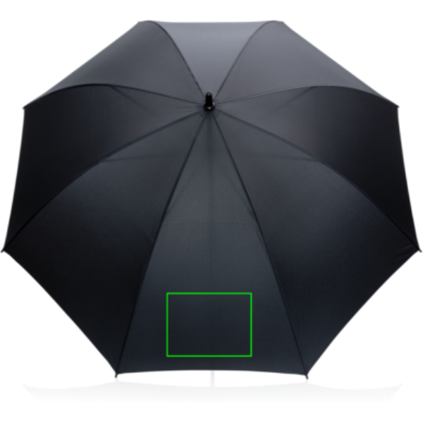 30" Impact AWARE™ RPET 190T sturmfester Regenschirm: Logoposition – Regenschirm