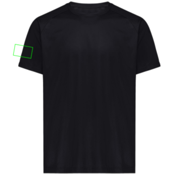 Tee-shirt de sport Iqoniq Tikal en polyester recyclé à séchage rapide: Emplacement du logo – manche droite