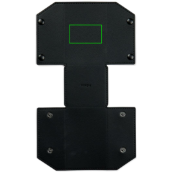 VINGA Timo PU RCS RPET pen holder: Logo position – front of the product