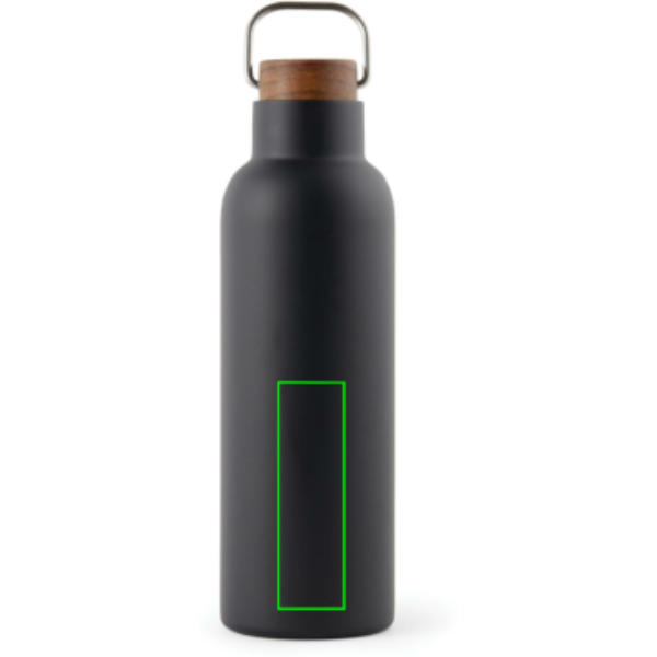 VINGA Ciro RCS recycled steel vacuum bottle 800 ml: Logo position – lower back of the product