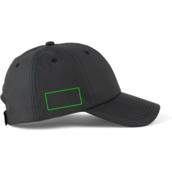 VINGA Baltimore AWARE™ Kappe aus recyceltem PET: Logoposition – rechte Seite des Produkts