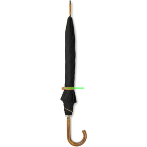 Зонт VINGA Bosler AWARE™ 23" из переработанного PET: Место нанесения логотипа – ремешок