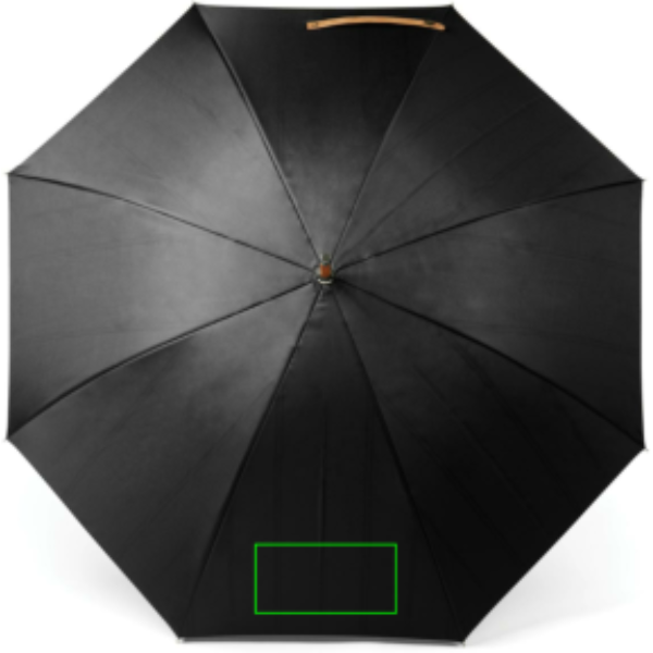 Зонт VINGA Bosler AWARE™ 23" из переработанного PET: Место нанесения логотипа – зонт