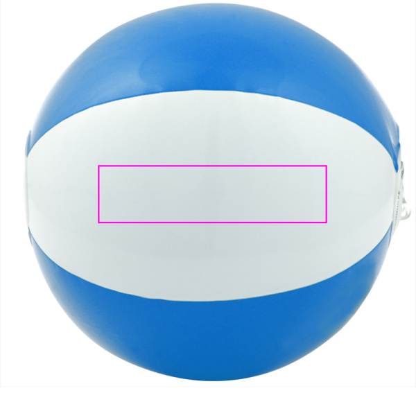 Mini ballon de plage ACAPULCO: Panneau blanc