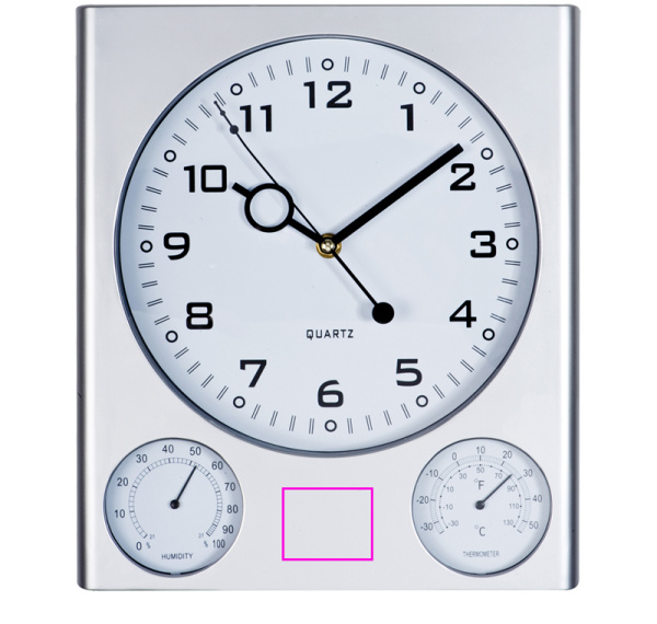 Plastic wall clock DEN HAAG: Front 1, bottom