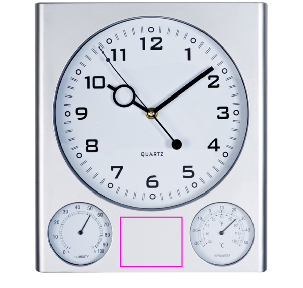 Plastic wall clock DEN HAAG: Front 2, bottom