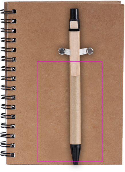 Bloc-notes A6 ECO KEYSTONE: Face avant, Partie inférieure