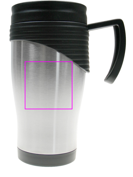 Edelstahl-Thermobecher EL PASO 400 ml: Rechte Seite