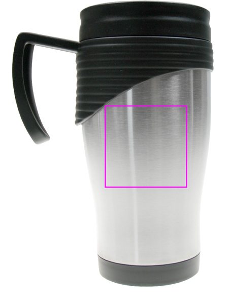 Edelstahl-Thermobecher EL PASO 400 ml: Linke Seite