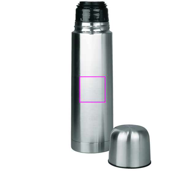 Stainless steel insulated flask CLEVELAND 500 ml: Back