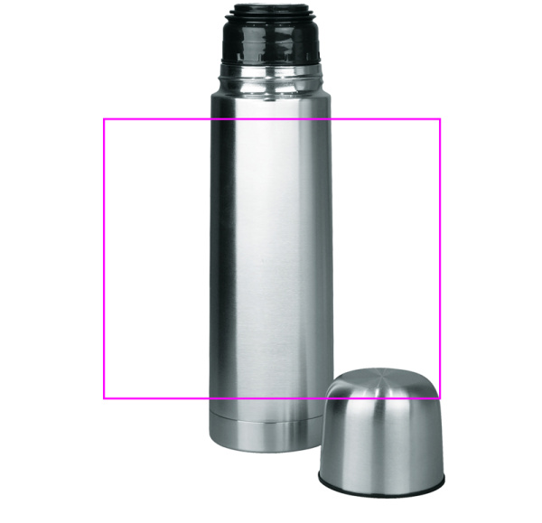 Stainless steel insulated flask CLEVELAND 500 ml: Print all around